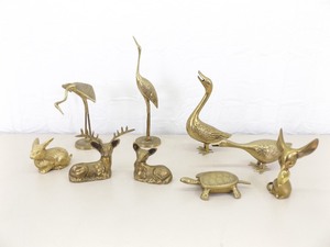 Lot of Misc. SOLID Brass Animal Figures