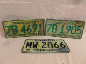 Vintage License Plates