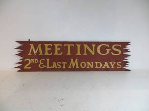 VINTAGE Wooden Sign