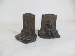 VINTAGE Lion Bookends