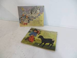 2 VINTAGE 1956 Nursery Rhyme Puzzles