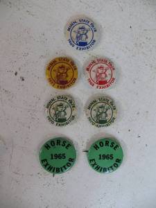 7 VINTAGE Minnesota State Fair Pinback Buttons