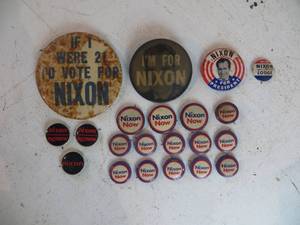 21 VINTAGE Nixon Political Buttons