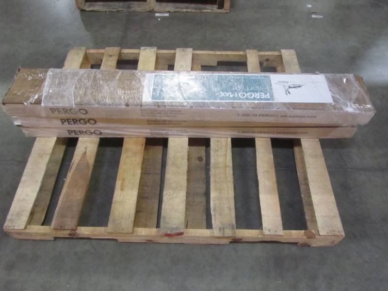 lot 102 image: (3 CASES) Pergo MAX Premier Amber Chestnut 7.48-in W x 4.52-ft L Embossed Wood Plank Laminate Flooring LF000801