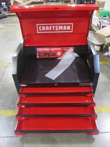 lot 52 image: CRAFTSMAN 3000 Series 41-in W x 24.5-in H 4-Drawer Steel Tool Chest (Red) CMST24158RB