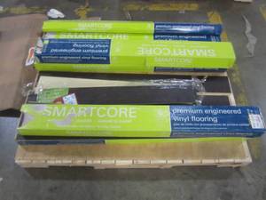 lot 59 image: (6 CASES) SMARTCORE 12-Piece 5-in x 48.03-in Stillwater Oak Luxury Locking Vinyl Plank Flooring 50SLV502