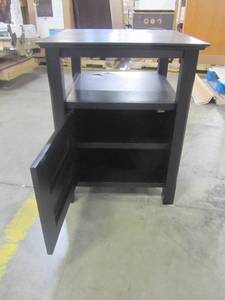 lot 65 image: Winsome Wood Timber Black Nightstand 20920