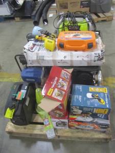 lot 82 image: WHOLESALE MIXED PALLET OF SHOP EQUIPMENT AND GARAGE ITEMS