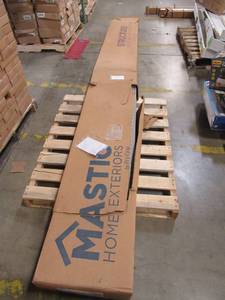 lot 272 image: 8 Pieces of Mastic Pebblestone Clay Double 6 X 12 Foam Backed Siding. SRD61EPS.