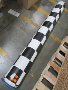 lot 276 image: 6 X Approximately 25 Roll of Linoleum With Black and White Checkerboard Tile Pattern.