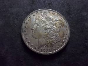 lot 9 image: 1881 O Morgan Silver Dollar