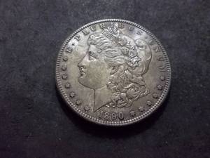 lot 29 image: 1890 S  Morgan Silver Dollar
