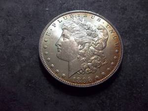 lot 34 image: 1896 Morgan Silver Dollar