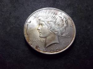 lot 44 image: 1922  Silver Peace Dollar