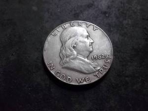 lot 53 image: 1962 D Franklin Half Dollar