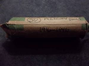 lot 97 image: 50 Mercury Dimes Mixed Assorted Dates 1916-1945