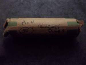 lot 99 image: 50 Mercury Dimes Mixed Assorted Dates 1916-1945