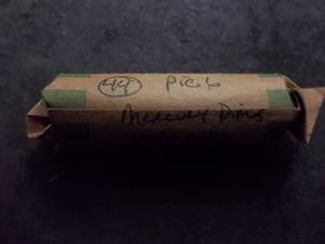 lot 101 image: 44 Mercury Dimes Mixed Assorted Dates 1916-1945