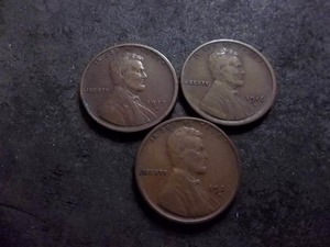 lot 111 image: 1916 S, 1917 S, 1922 D Lincoln Cents