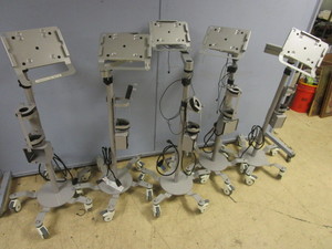ROLLING TABLET STANDS WITH EXTENSION ARMS