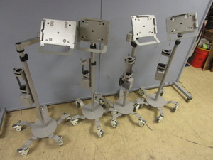 ROLLING TABLET STANDS WITH EXTENSION ARMS