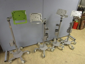 ROLLING TABLET STANDS WITH EXTENSION ARMS