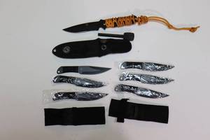 lot 42 image: Throwing Knives & Survivor