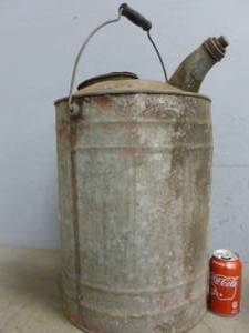 lot 5 image: Antique Oil Can