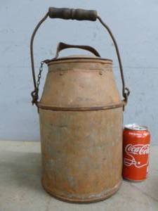 lot 10 image: Antique Farmhouse Milk Can