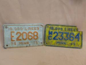 lot 136 image: Vintage License Plates