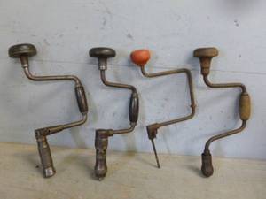 lot 159 image: Vintage Brace Drills