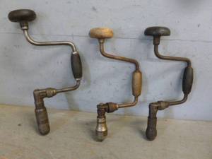 lot 160 image: Vintage Brace Drills