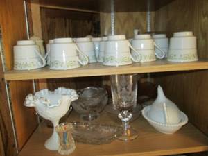 Full Set of China and Assorted Glas...
