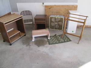 Misc. Furniture and fan...