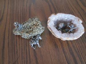 Pyrite, and Quartz with minature Fi...