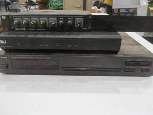 lot 109 image: Shure stereo mixer, Direct TV reciever,Technics stereo tuner