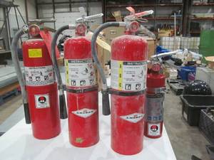 lot 121 image: Fire extinwishers
