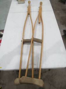 lot 135 image: crutches