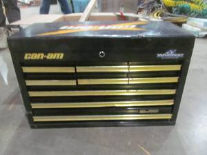 lot 47 image: Can Am tool box, tools