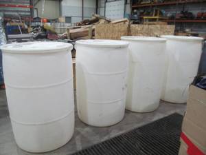 lot 196 image: plastic barrels