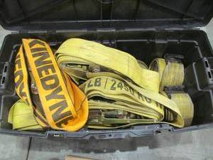 lot 204 image: storage trunk ,large ratchet straps