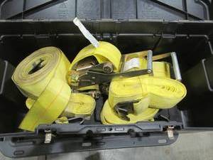 lot 205 image: storage trunk ,large ratchet straps