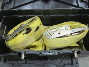 lot 206 image: storage trunk ,large ratchet straps