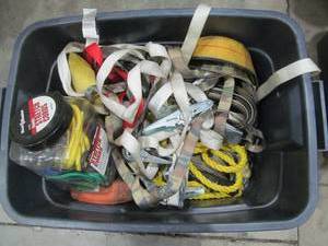 lot 215 image: tote , ratchet straps