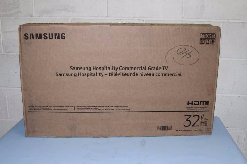 lot 51 image: New in Box Samsung 32 Commercial - Hospitality Flatscreen LED MonitorDisplayTVTelevision