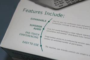 lot 46 image: New in Box ClearOne MaxAttach EX HD Audio Conference Speaker Phone System