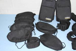 lot 50 image: Lot of Never Used Nylon Zippered Equipment & Accessory Carry Cases (as shown)