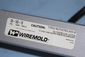 lot 63 image: Wiremold 18-Outlet AC Power RacewayRelocatable Power Tap