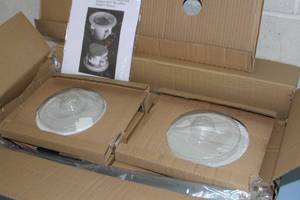 lot 65 image: Pair of New White JBL Control 24CT Micro 2-Way Professional Audio Ceiling Speakers