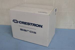 lot 80 image: NEW Pair of Crestron Saros SR6T-B-T 6.5 2-Way Surface Mount Indoor Outdoor Pro Audio Speakers